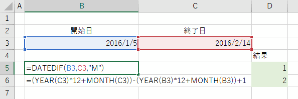 エクセル 勤務期間や営業日数を求める日付関数